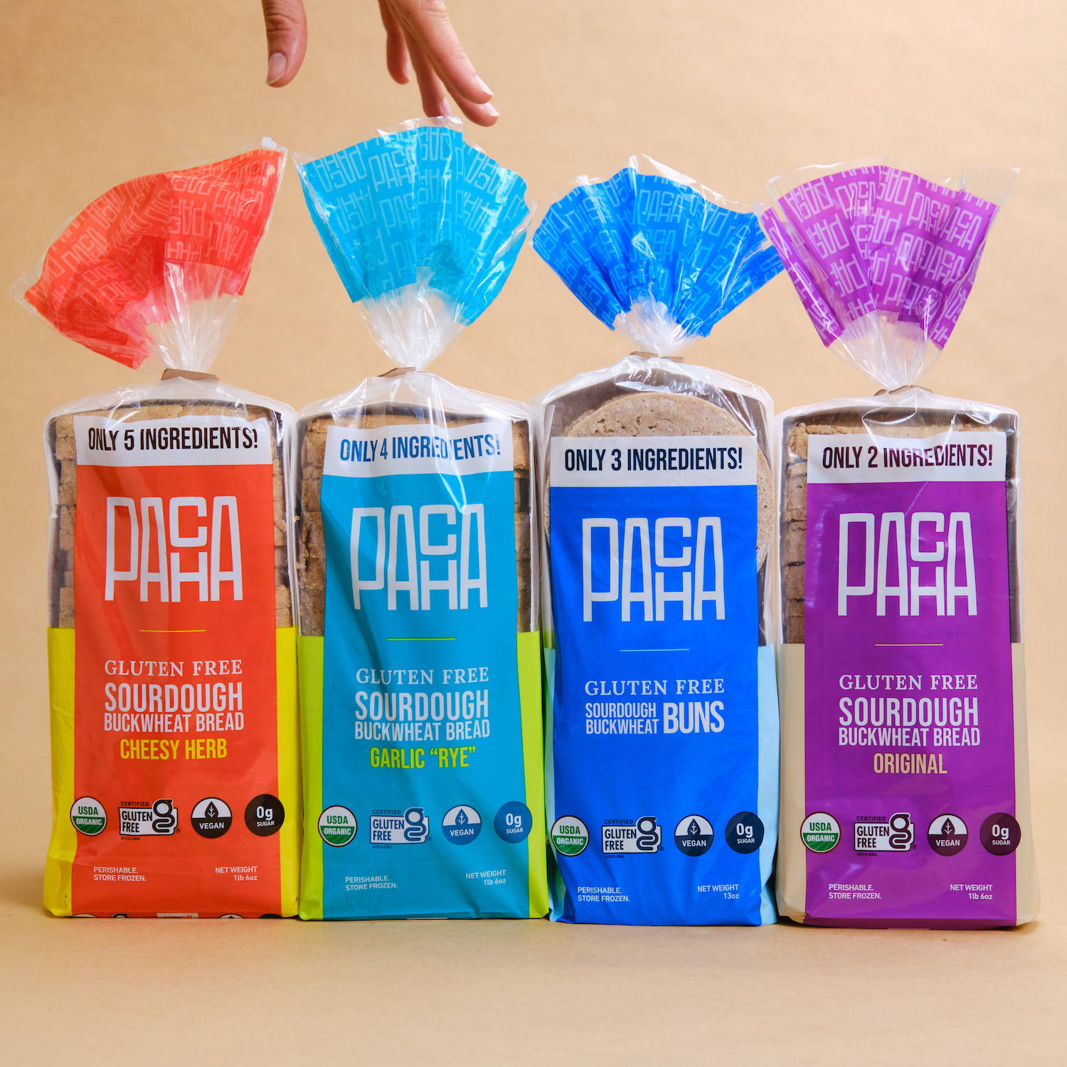 PACHA Organic, glutenfree, sprouted buckwheat breads